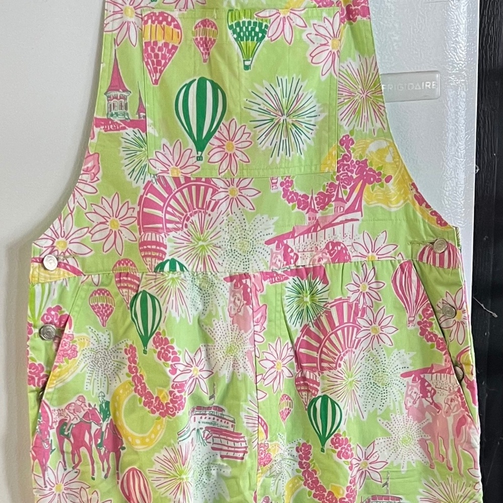 Lilly Pulitzer Womens overalls bibs MEDIUM